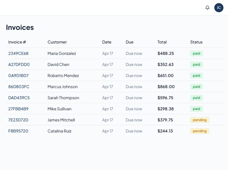 Junk removal invoices and billing in HaulHQ